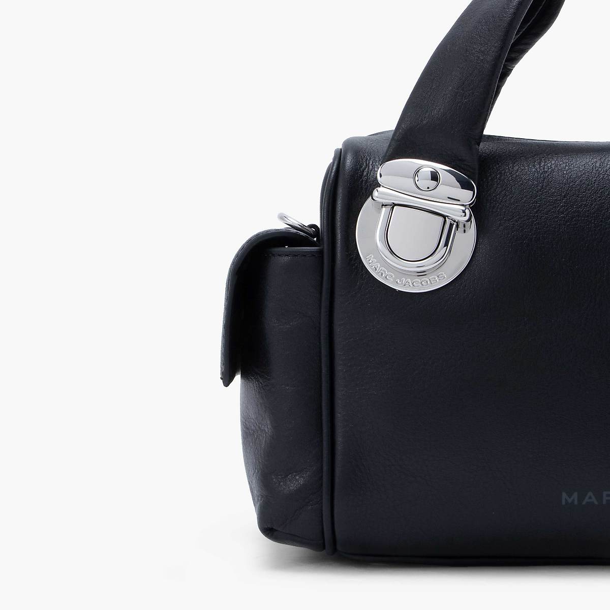 Women Marc Jacobs Pushlock Satchel Bags Black | UK MJ4529-U47