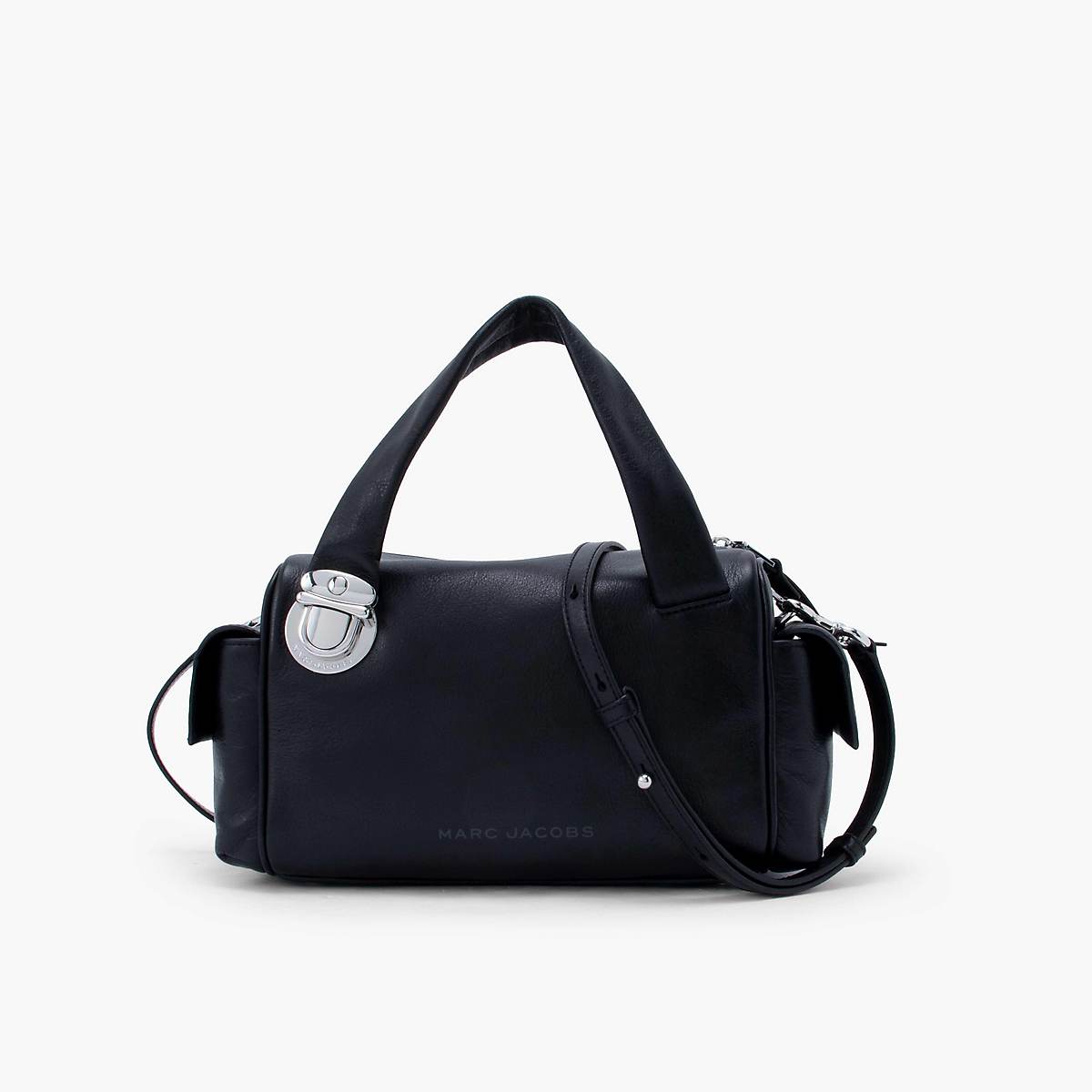 Women Marc Jacobs Pushlock Satchel Bags Black | UK MJ4529-U47