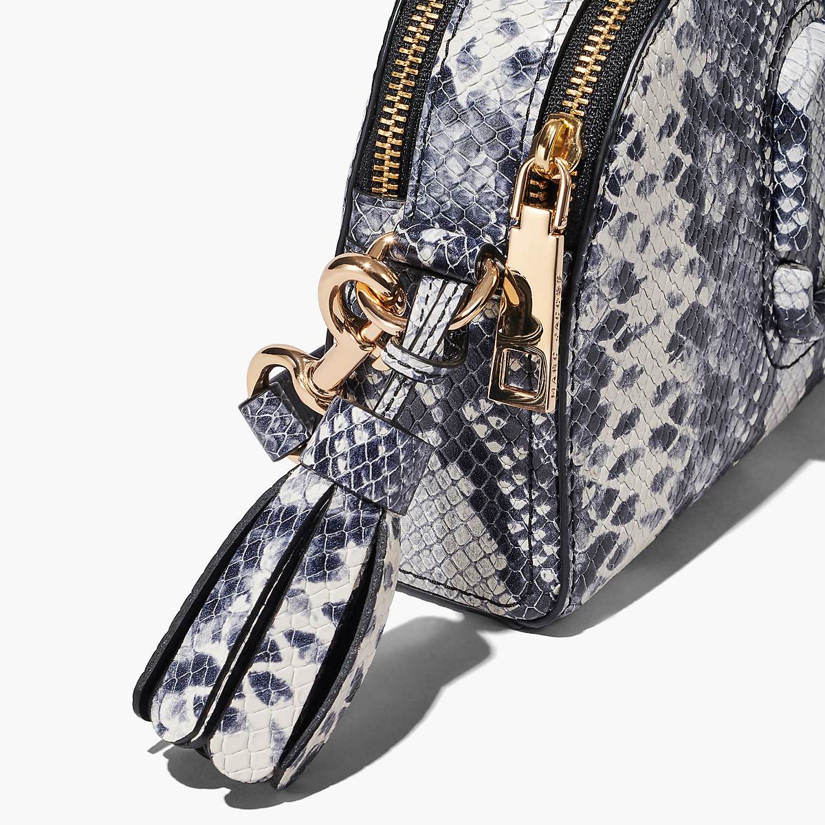 Women Marc Jacobs Python-Embossed Shutter Crossbody Bags White Multicolor | UK MJ1367-Y75