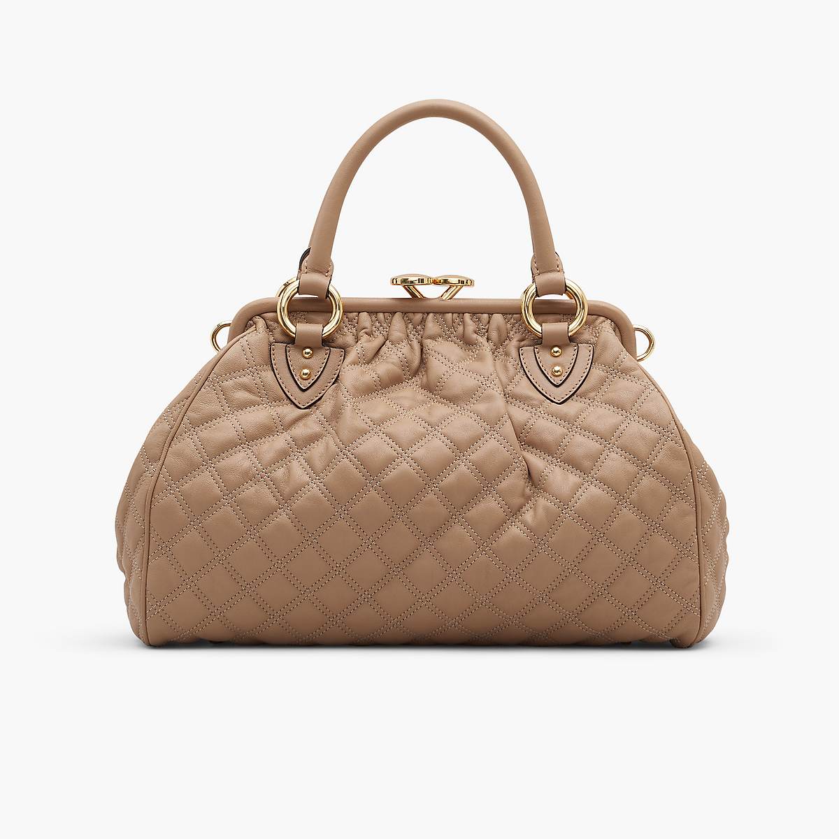 Women Marc Jacobs Re-Edition Quilted Leather Stam Tote Bags Brown | UK MJ9570-B12