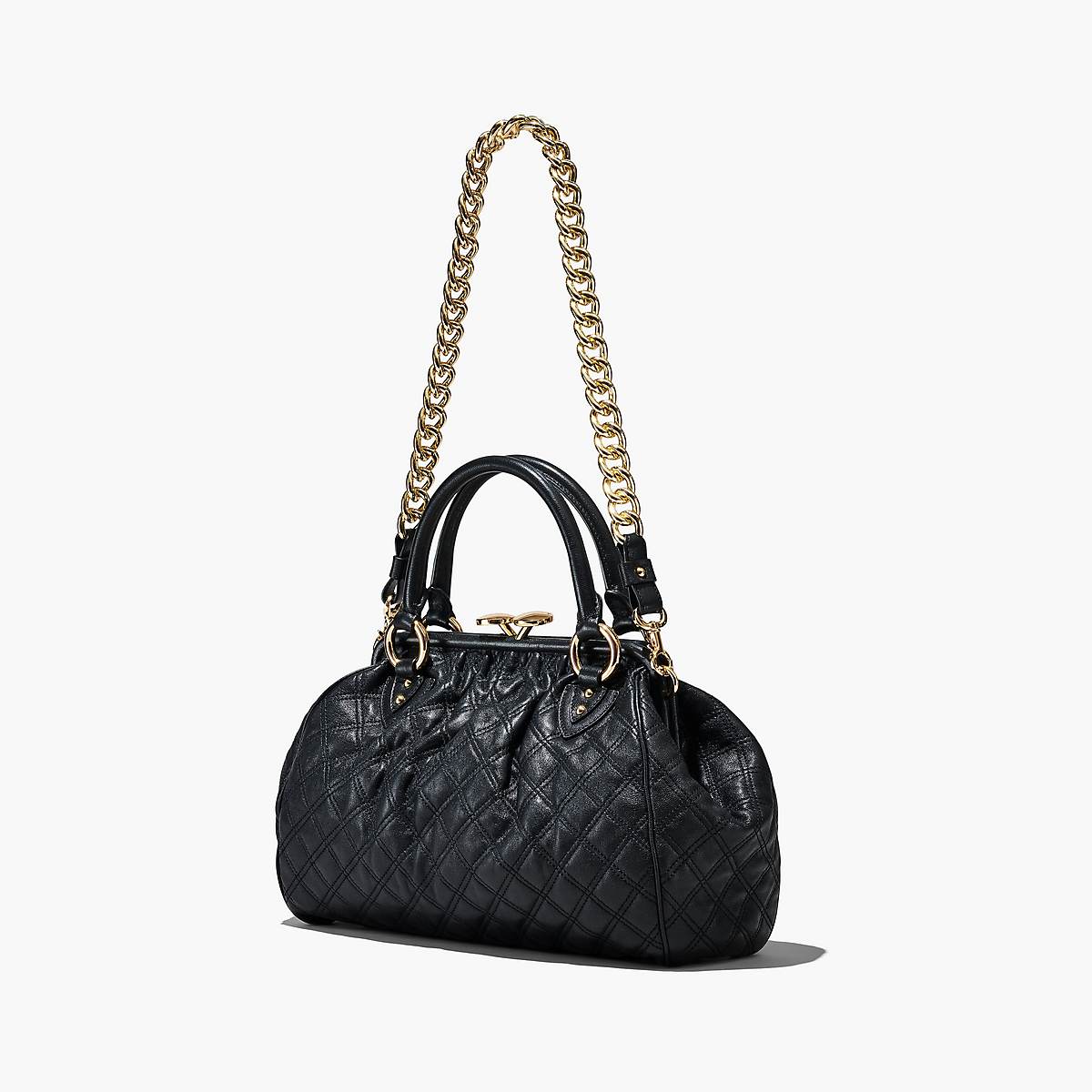 Women Marc Jacobs Re-Edition Quilted Leather Stam Tote Bags Black | UK MJ4705-M42