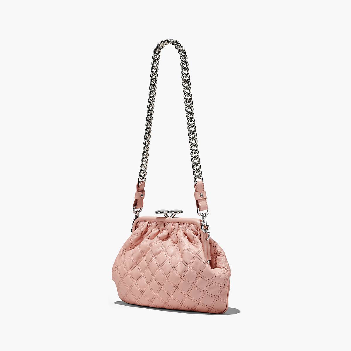 Women Marc Jacobs Re-Edition Quilted Leather Little Stam Tote Bags Rose | UK MJ6470-Q23