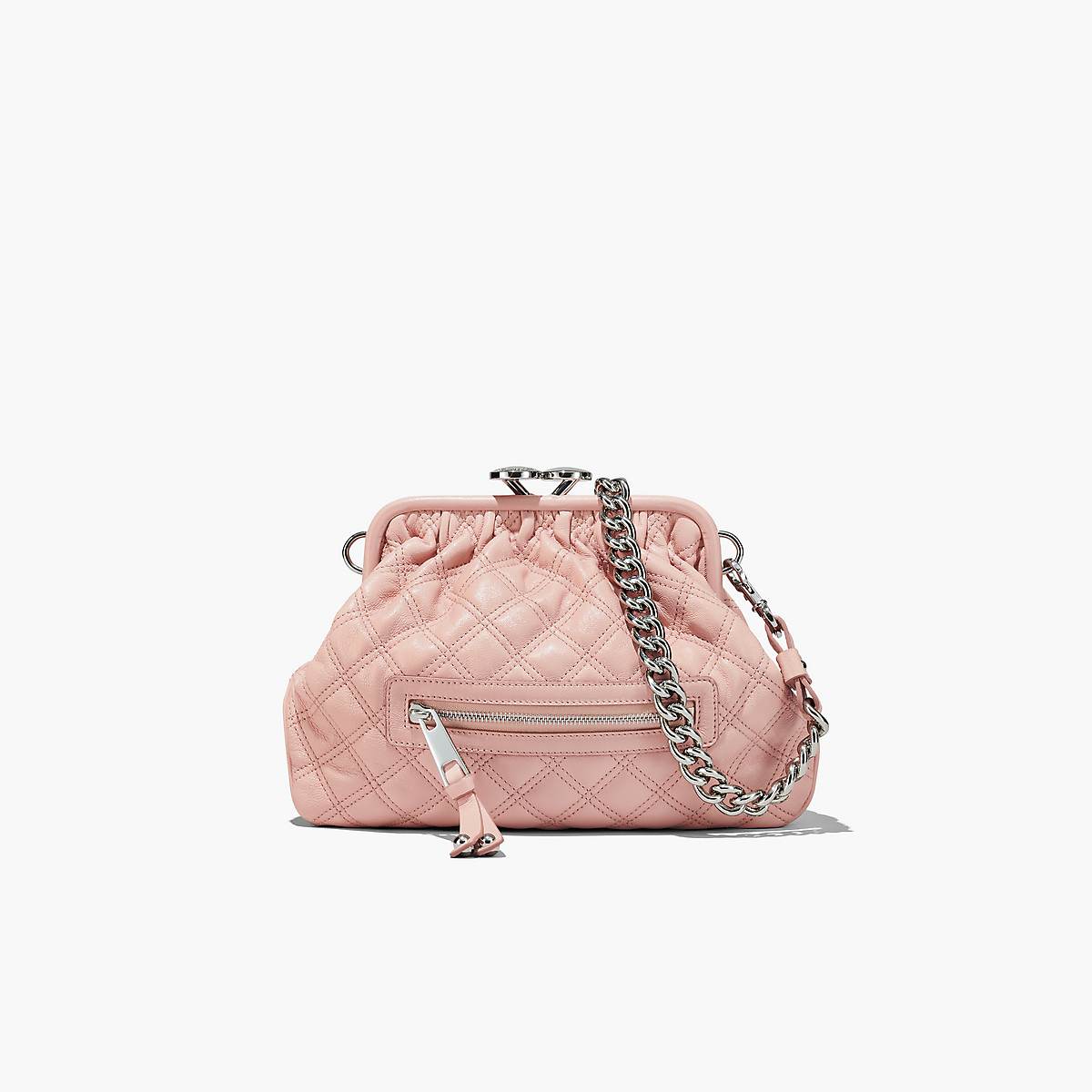 Women Marc Jacobs Re-Edition Quilted Leather Little Stam Tote Bags Rose | UK MJ6470-Q23