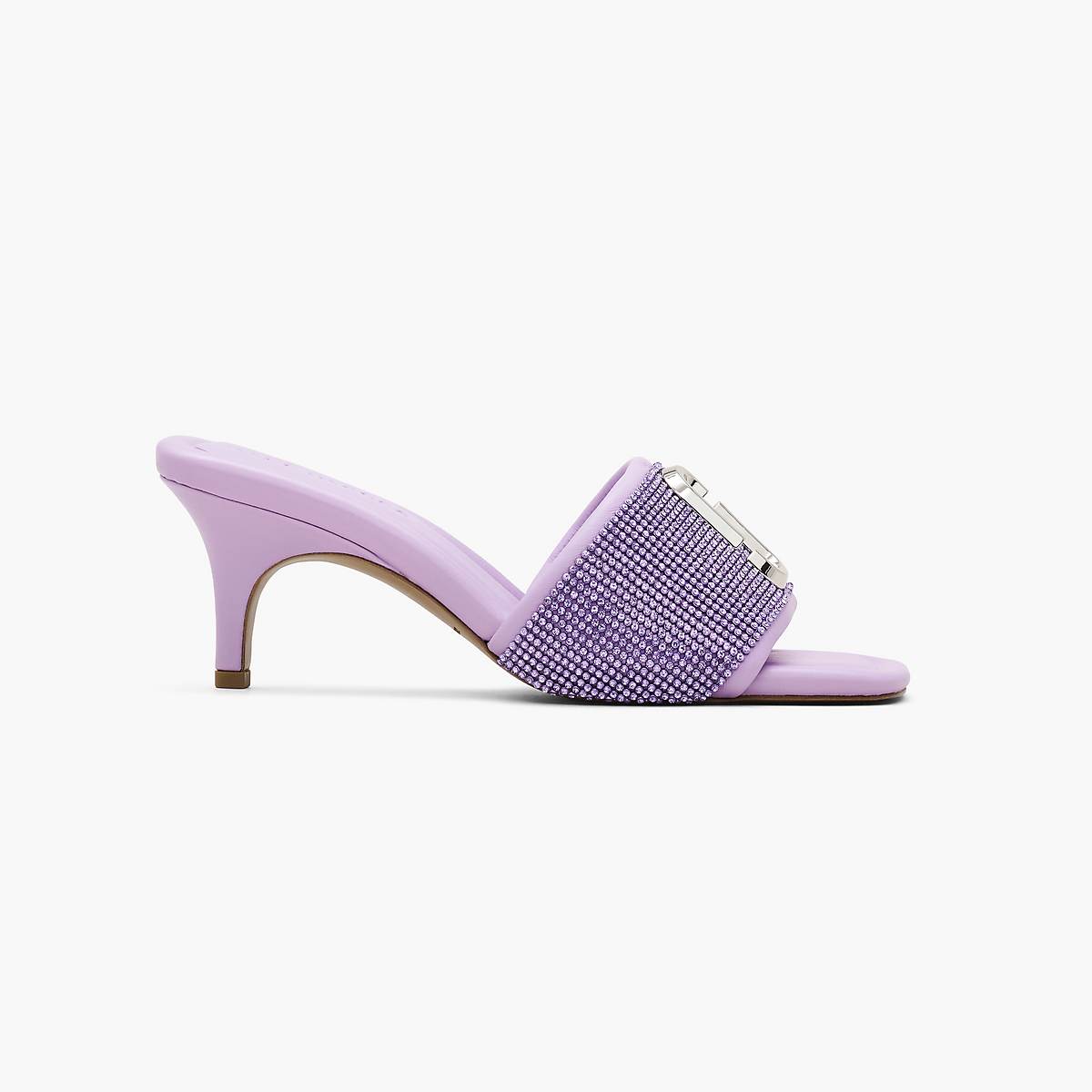 Women Marc Jacobs Rhinestone J Marc Heeled Sandals Purple | UK MJ5392-F16