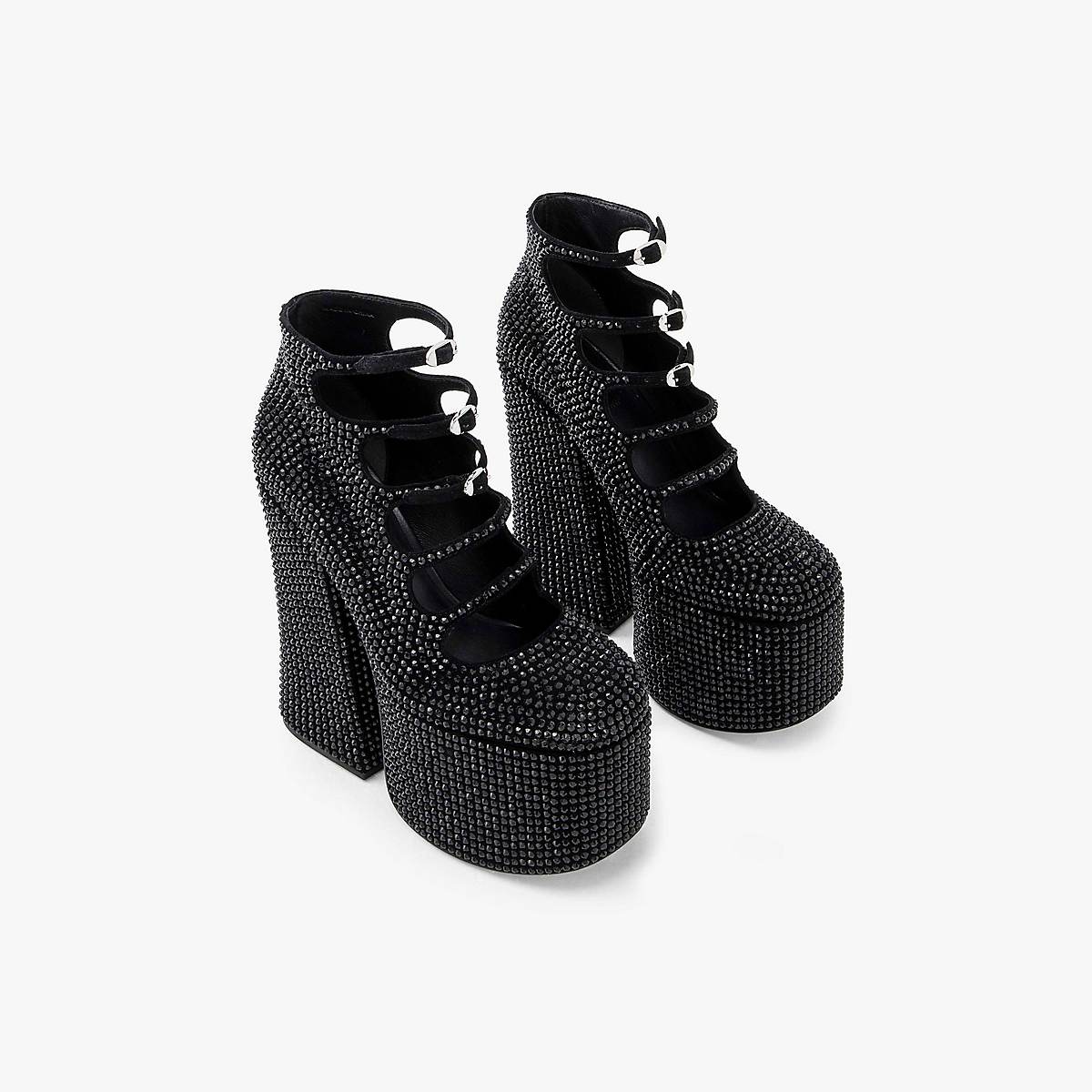 Women Marc Jacobs Rhinestone Kiki Ankle Boots Black / Black | UK MJ1274-O62