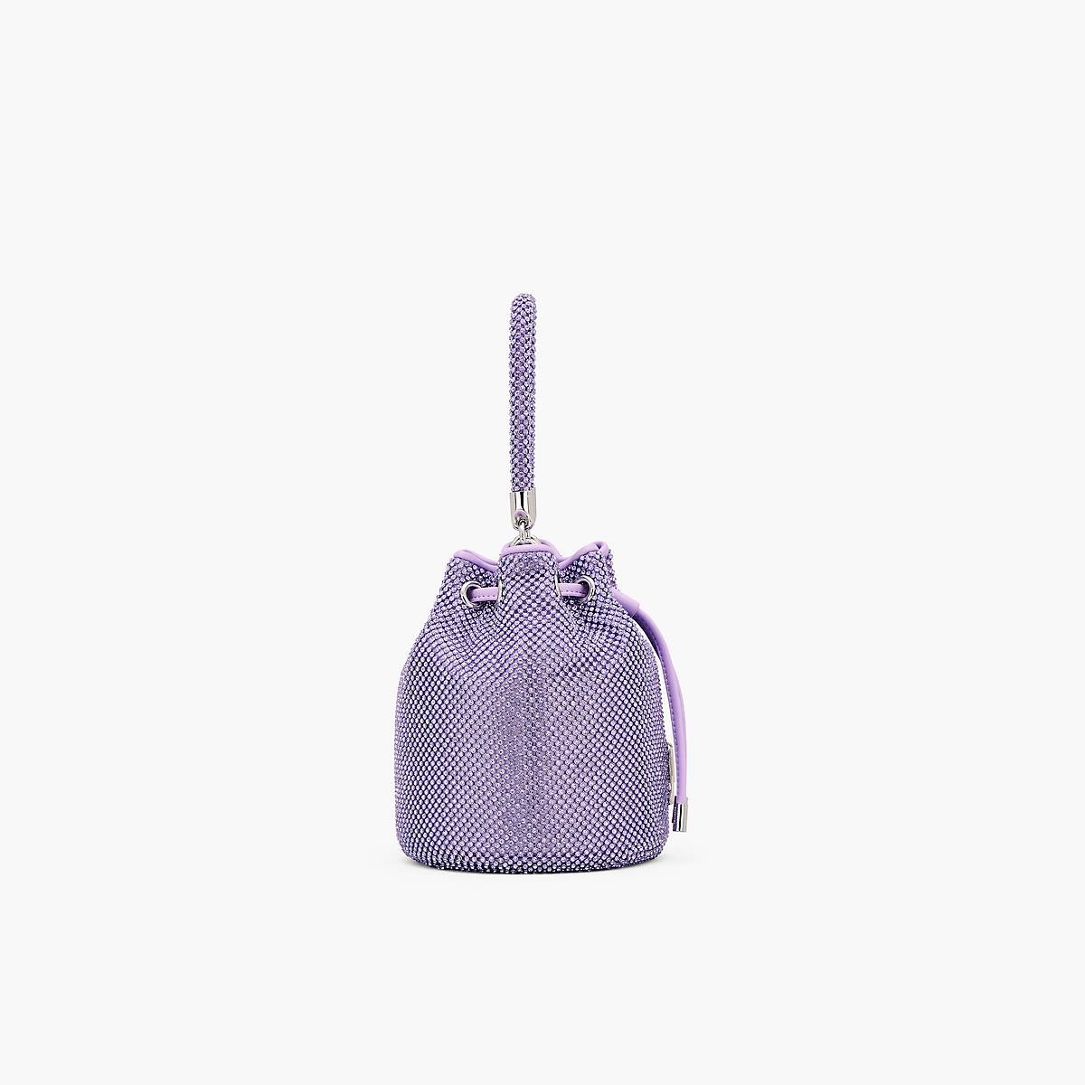 Women Marc Jacobs Rhinestone Mini Bucket Bags Purple | UK MJ2539-D79