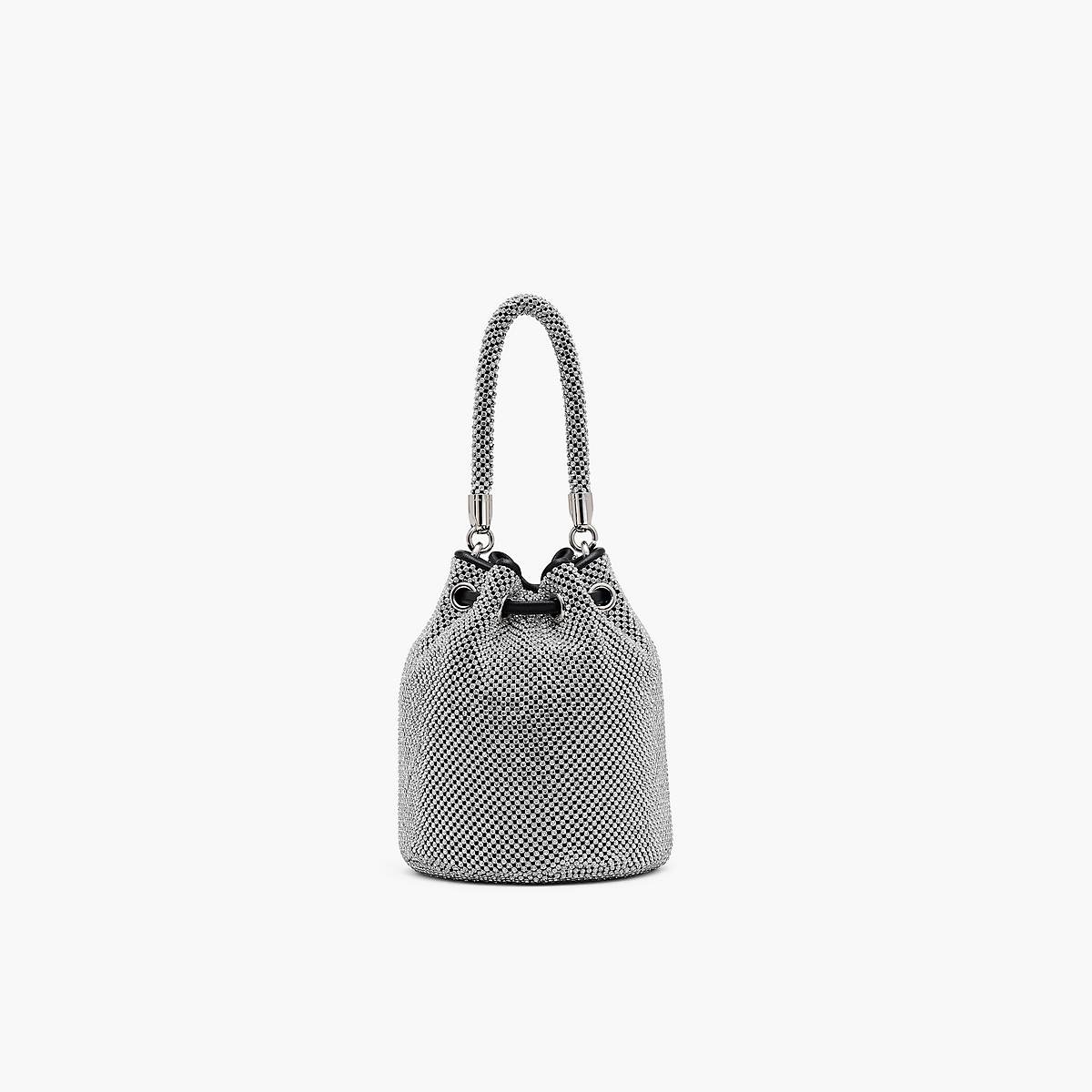 Women Marc Jacobs Rhinestone Mini Bucket Bags Grey | UK MJ7183-G49