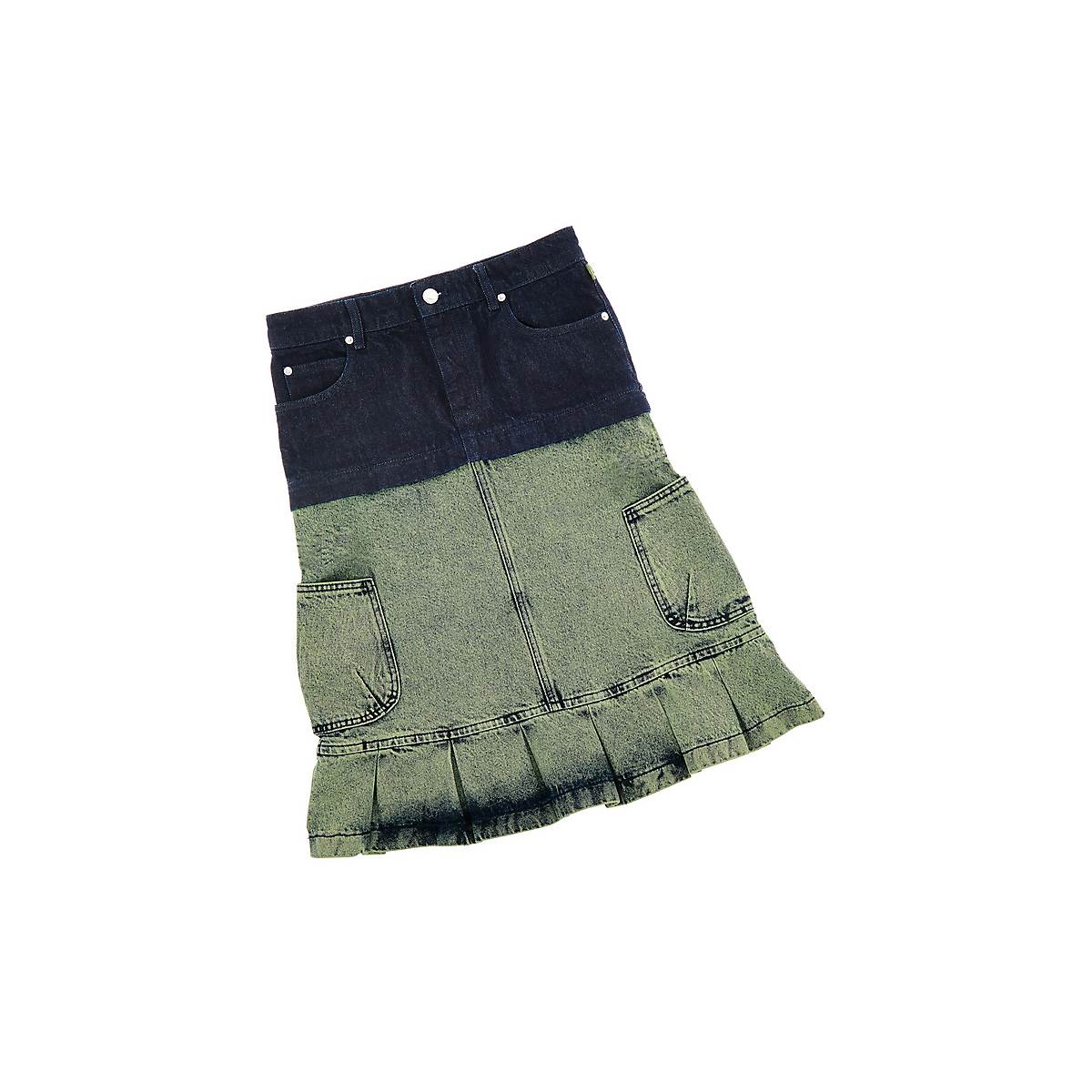 Women Marc Jacobs Ruffle Long Skirts Indigo / Wash | UK MJ6189-W08