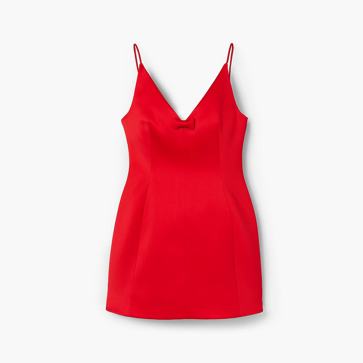 Women Marc Jacobs Satin Bow Dress Red | UK MJ5096-Q10