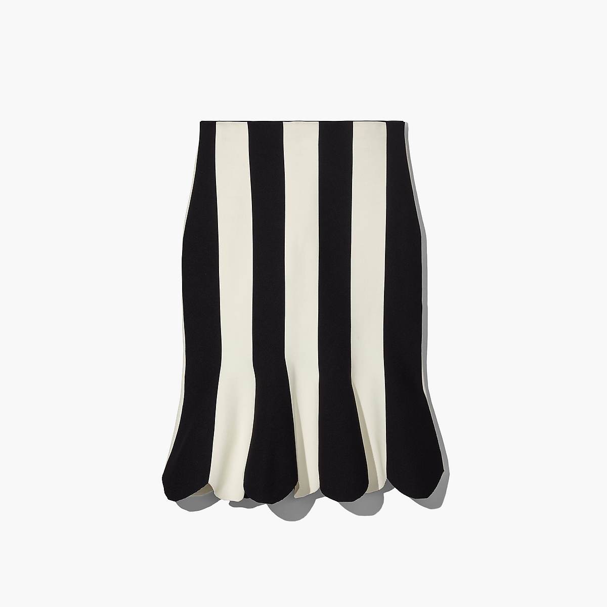 Women Marc Jacobs Scuba Stripe Skirts Black / White | UK MJ6289-S42