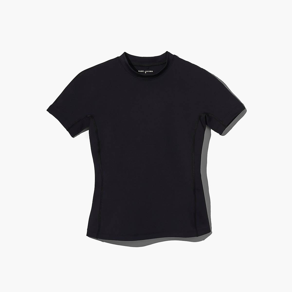 Women Marc Jacobs Scuba T-Shirt Black | UK MJ5478-A02