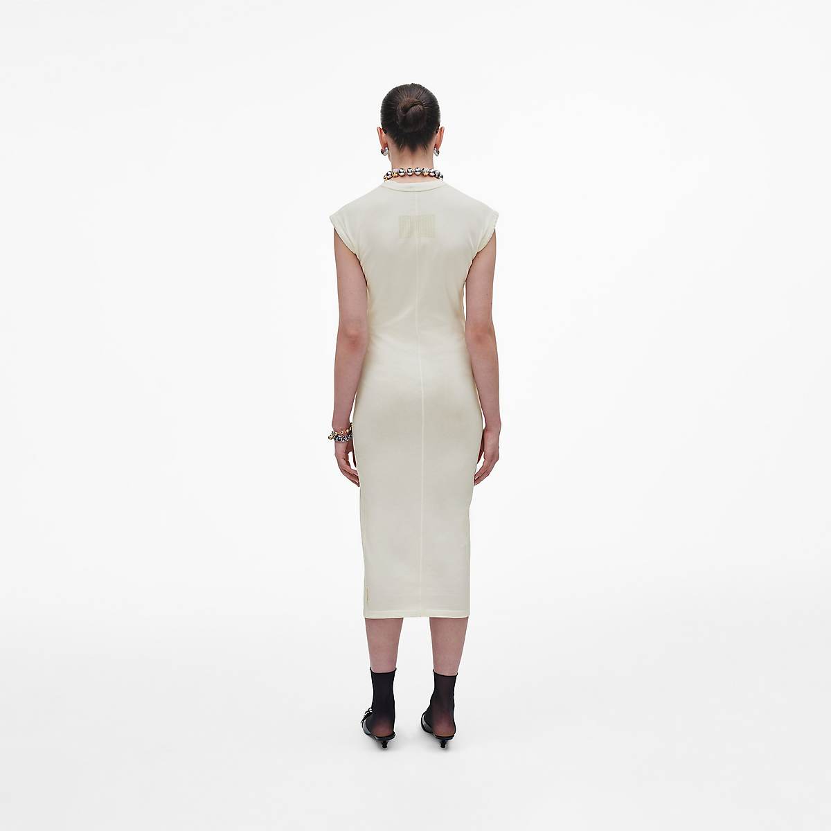 Women Marc Jacobs Seamed Up Dress White | UK MJ2547-T59