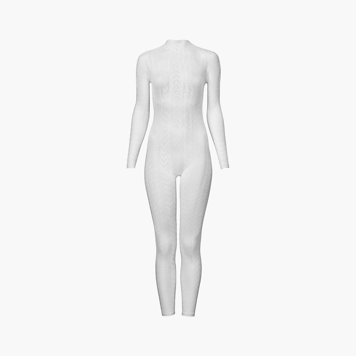 Women Marc Jacobs Seamless Catsuit Bodysuit White | UK MJ2781-Y03