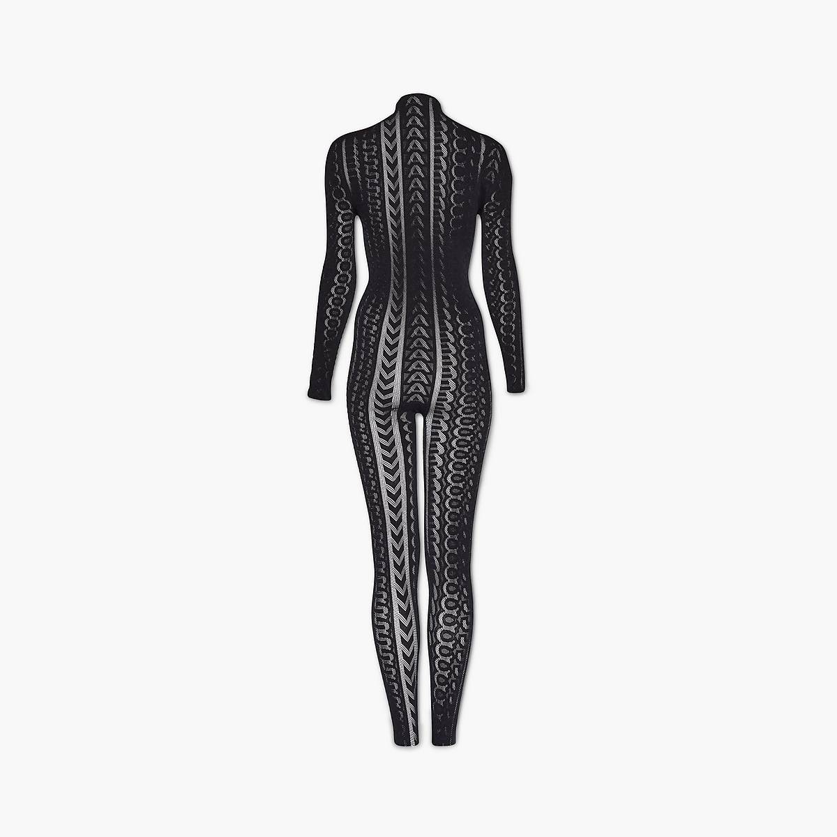 Women Marc Jacobs Seamless Catsuit Bodysuit Black | UK MJ0982-U41