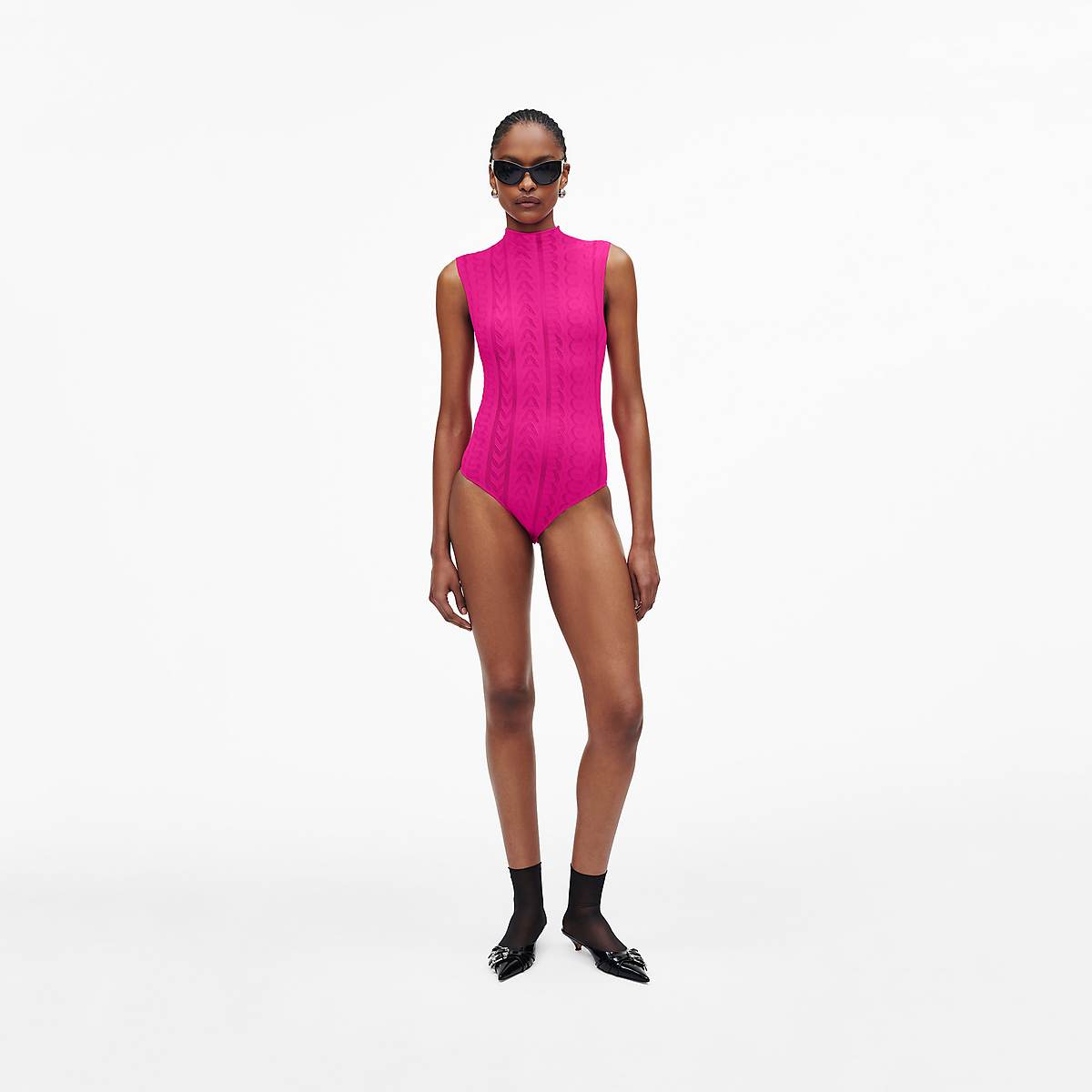 Women Marc Jacobs Seamless Monogram Bodysuit Pink | UK MJ5934-Q29