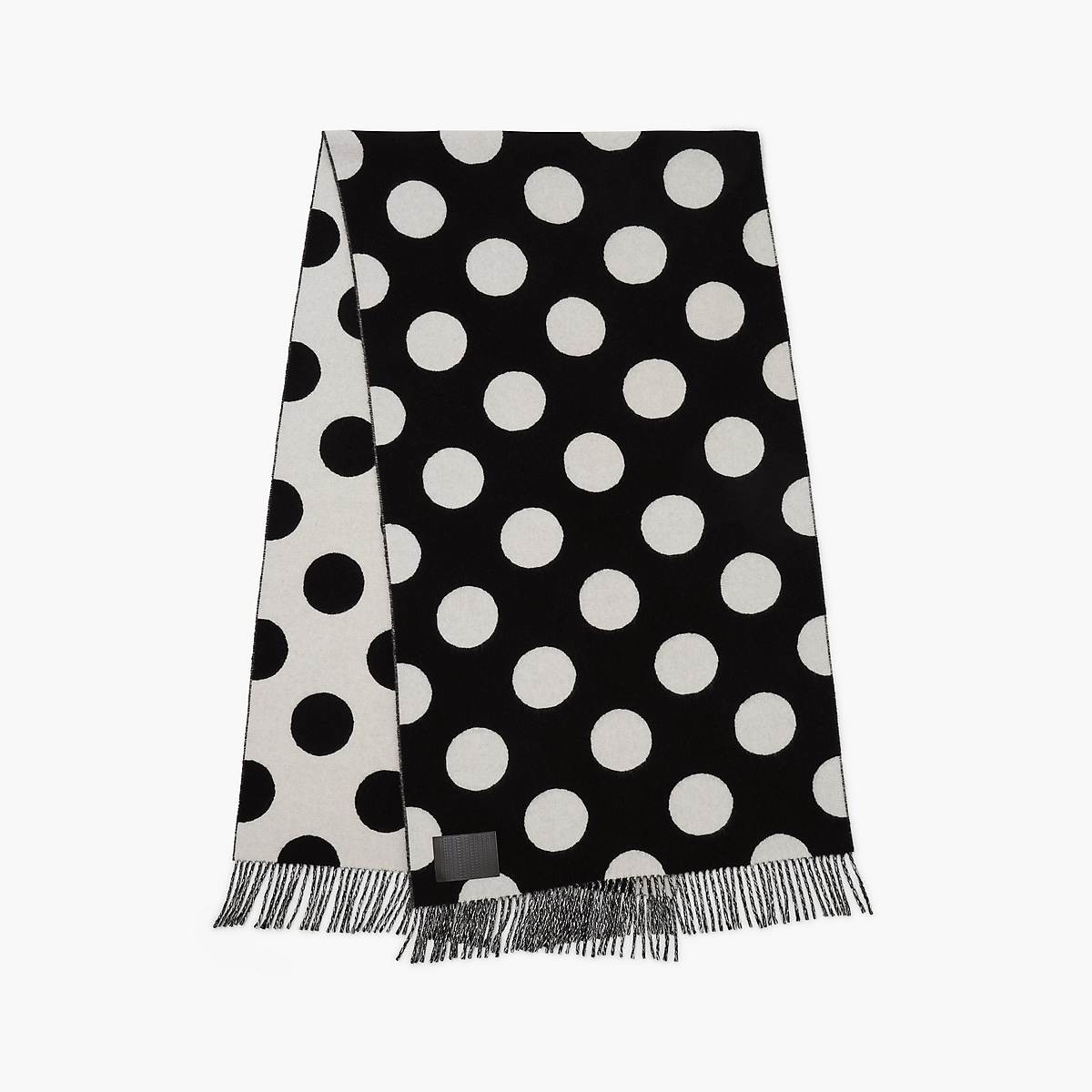 Women Marc Jacobs Spots Scarves Black / White | UK MJ0615-D07