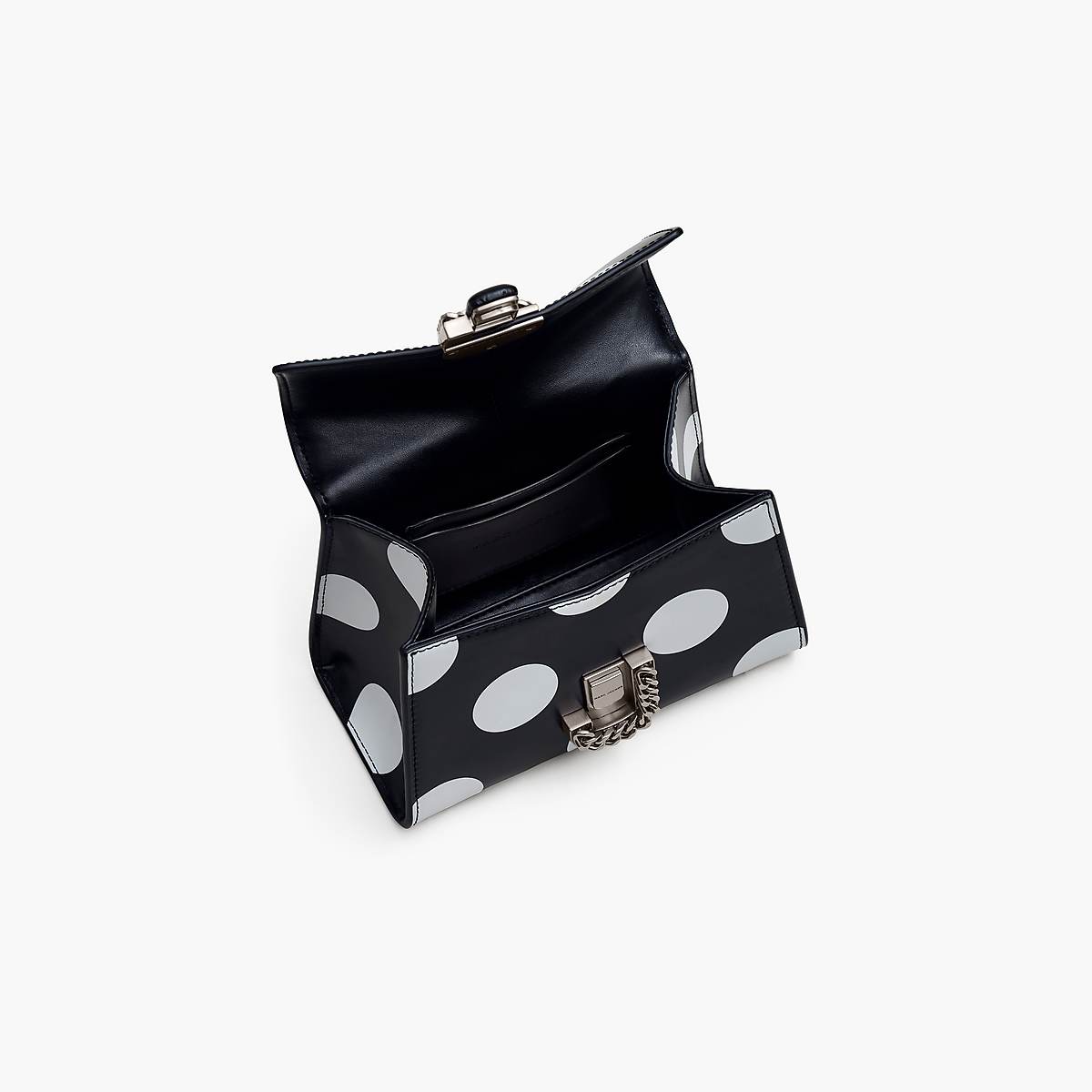 Women Marc Jacobs Spots St. Marc Mini Top Handle Handbag Black / White | UK MJ2870-H75