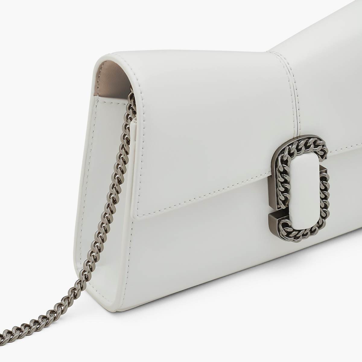 Women Marc Jacobs St. Marc Chain Wallets White | UK MJ3568-U65