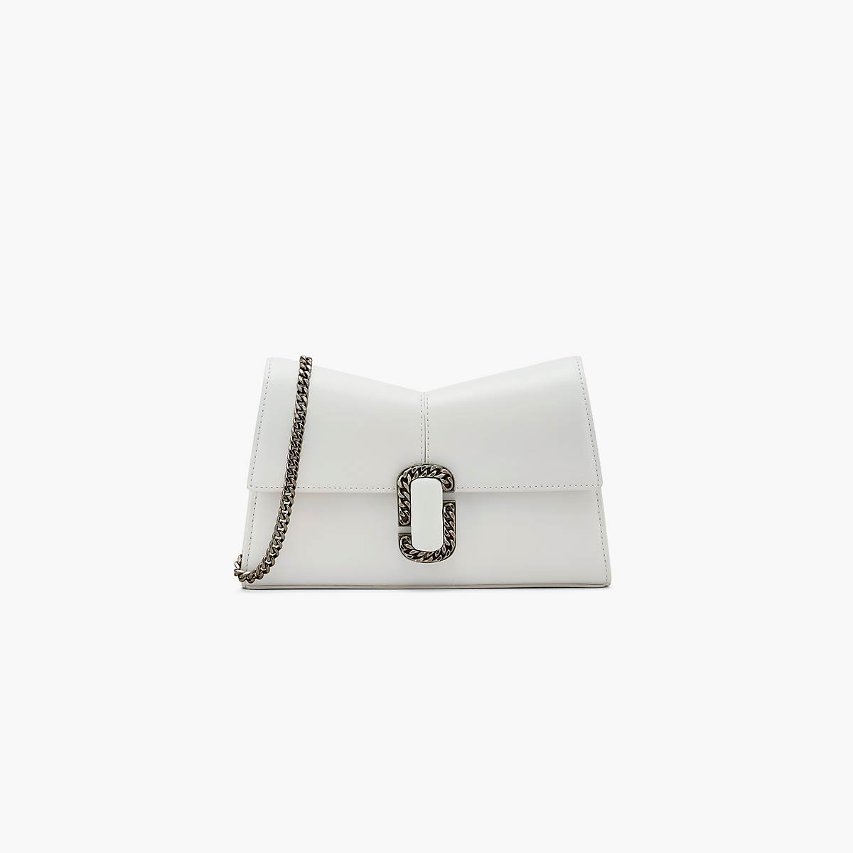 Women Marc Jacobs St. Marc Chain Wallets White | UK MJ3568-U65