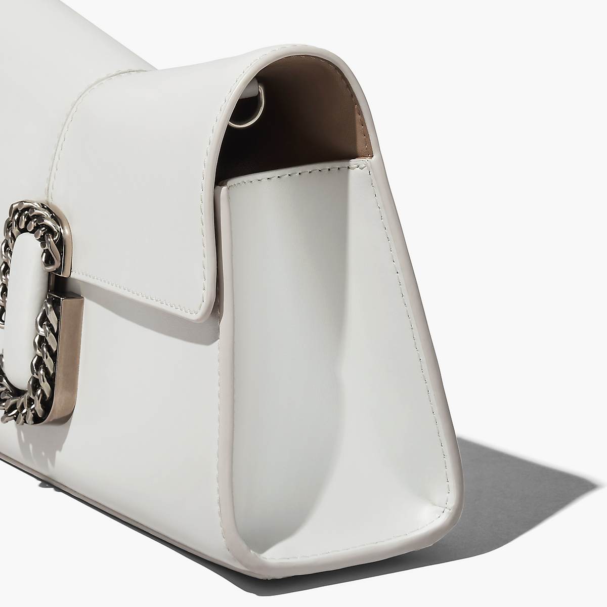 Women Marc Jacobs St. Marc Convertible Clutch Shoulder Bags White | UK MJ6307-D26