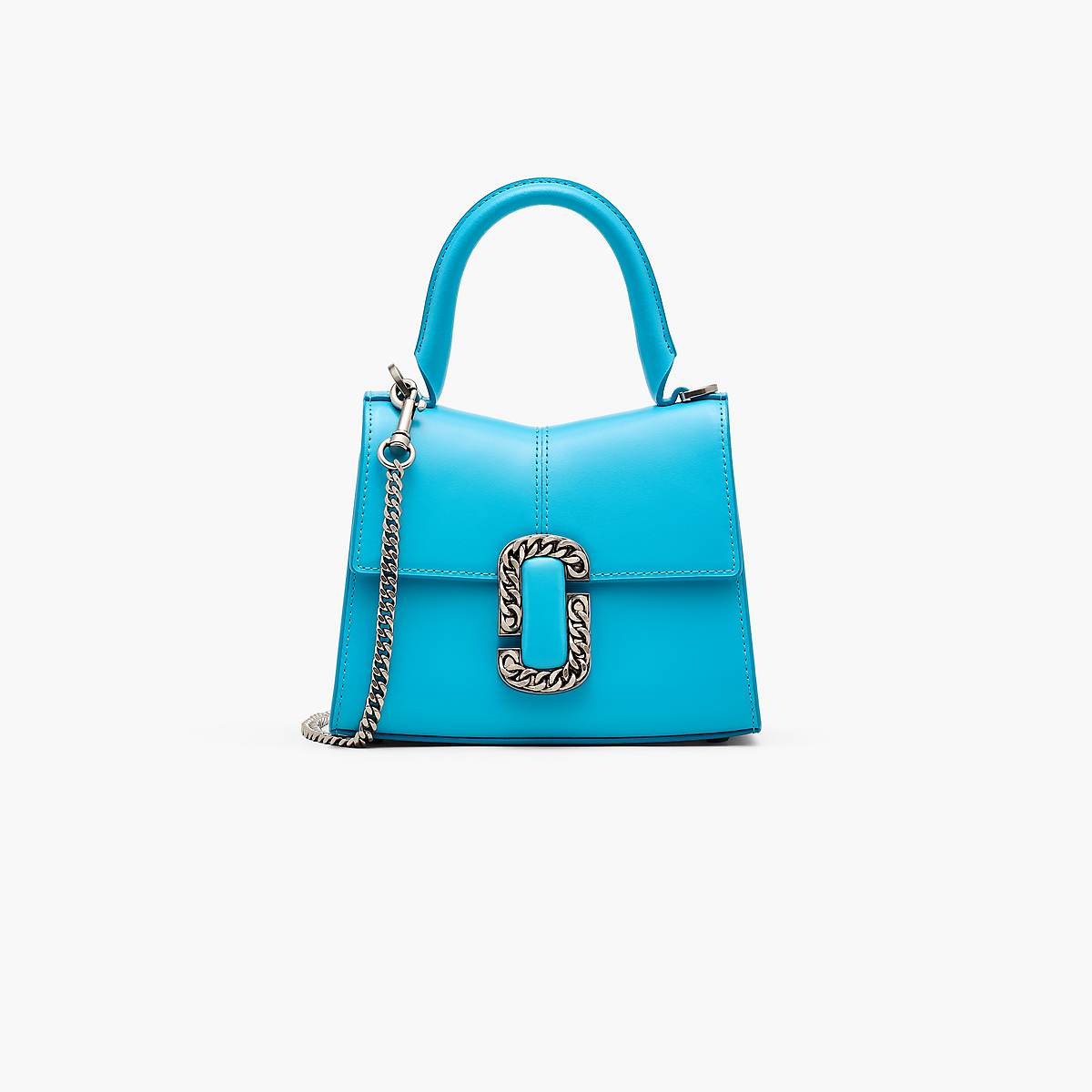 Women Marc Jacobs St. Marc Mini Top Handle Handbag Blue | UK MJ1457-T63