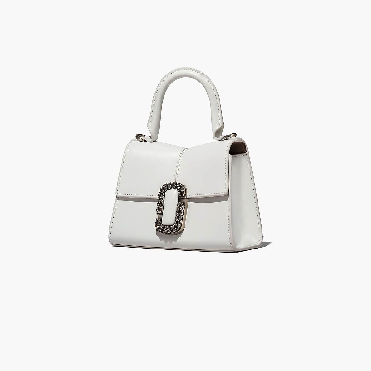 Women Marc Jacobs St. Marc Mini Top Handle Handbag White | UK MJ2190-Y94