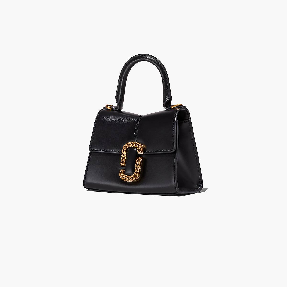 Women Marc Jacobs St. Marc Mini Top Handle Handbag Black | UK MJ1345-O32