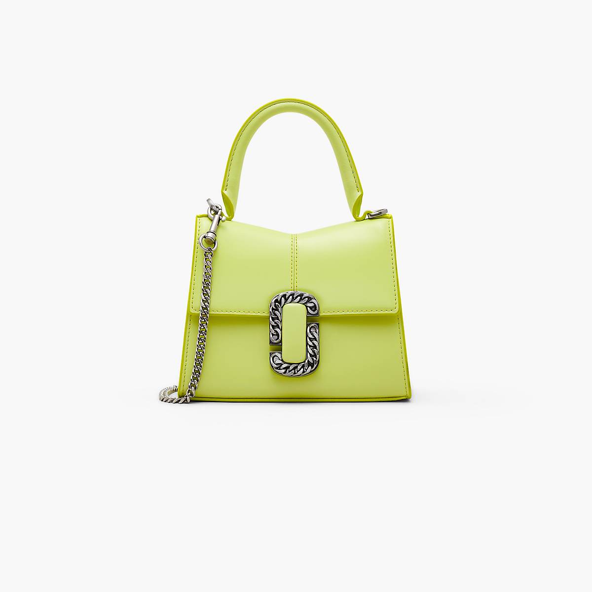 Women Marc Jacobs St. Marc Mini Top Handle Handbag Yellow | UK MJ0647-A04