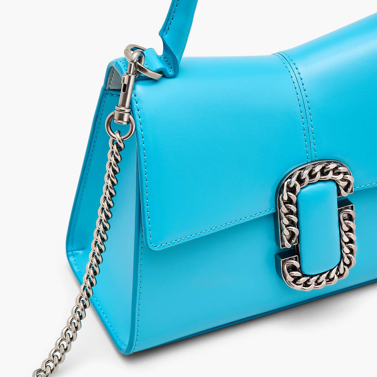 Women Marc Jacobs St. Marc Top Handle Handbag Blue | UK MJ7058-Q74