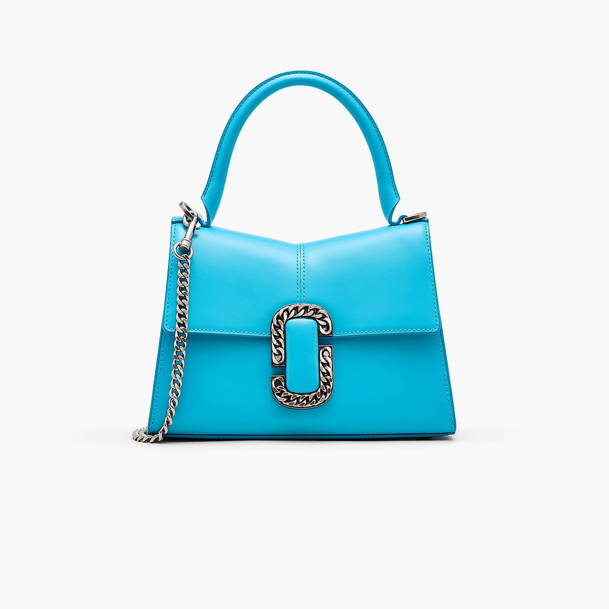 Women Marc Jacobs St. Marc Top Handle Handbag Blue | UK MJ7058-Q74