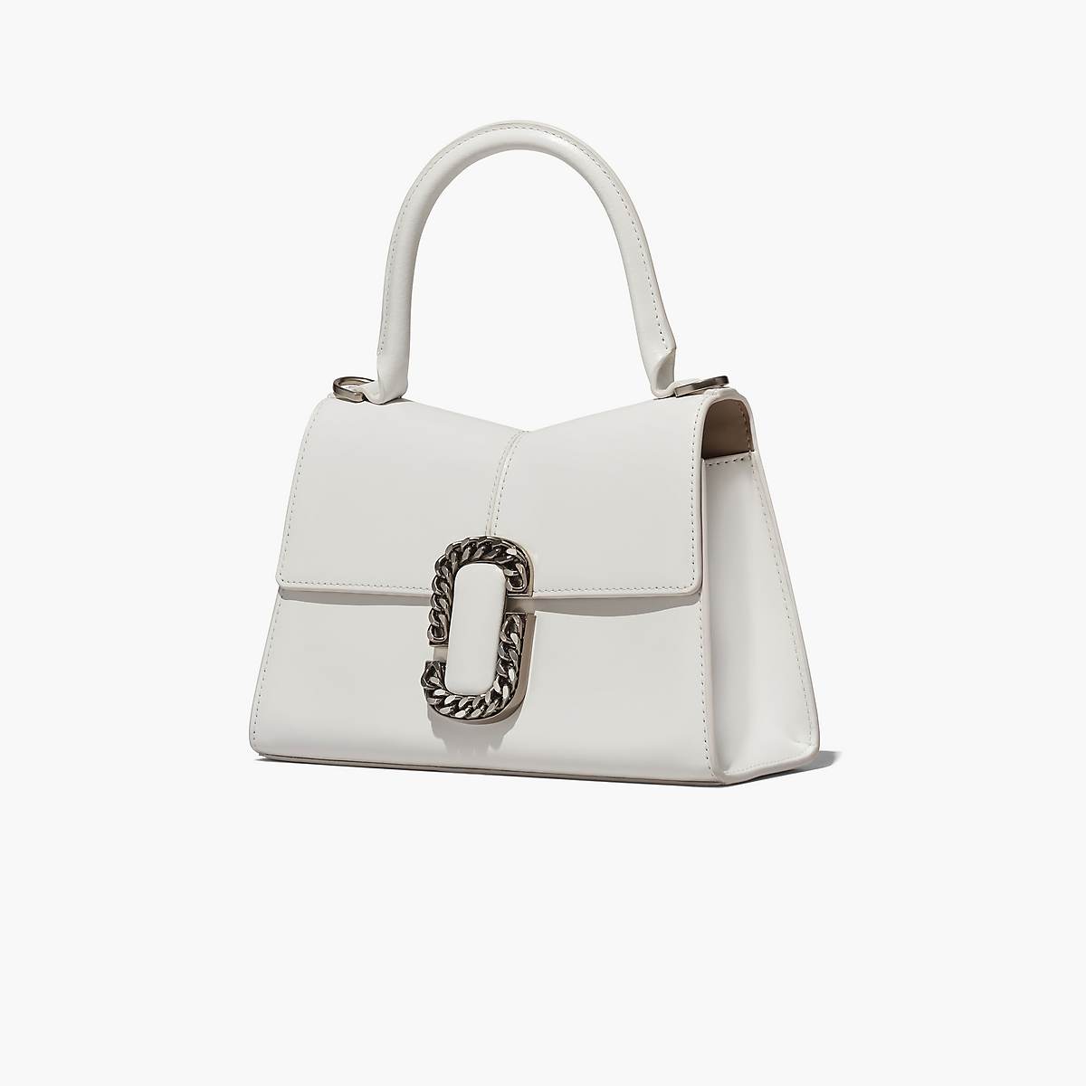 Women Marc Jacobs St. Marc Top Handle Handbag White | UK MJ0549-E97