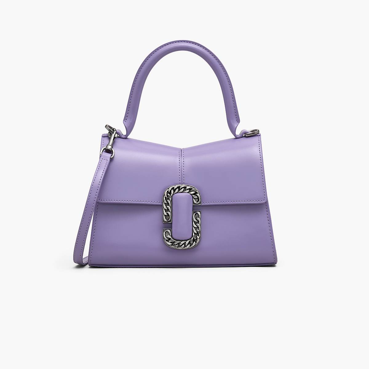 Women Marc Jacobs St. Marc Top Handle Handbag Purple | UK MJ4728-R14