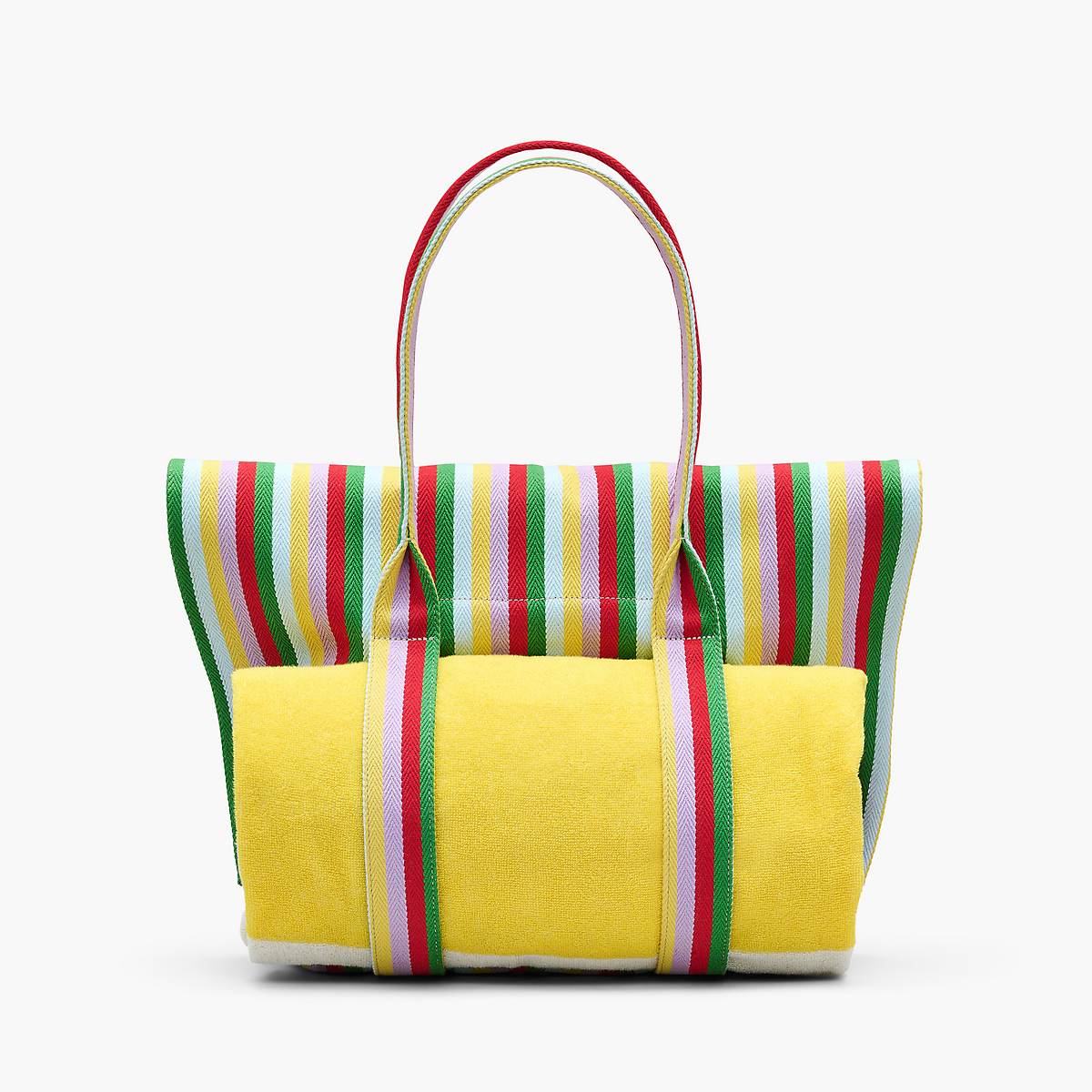 Women Marc Jacobs Striped Jacquard Beach Tote Bags Multicolor | UK MJ9053-J61