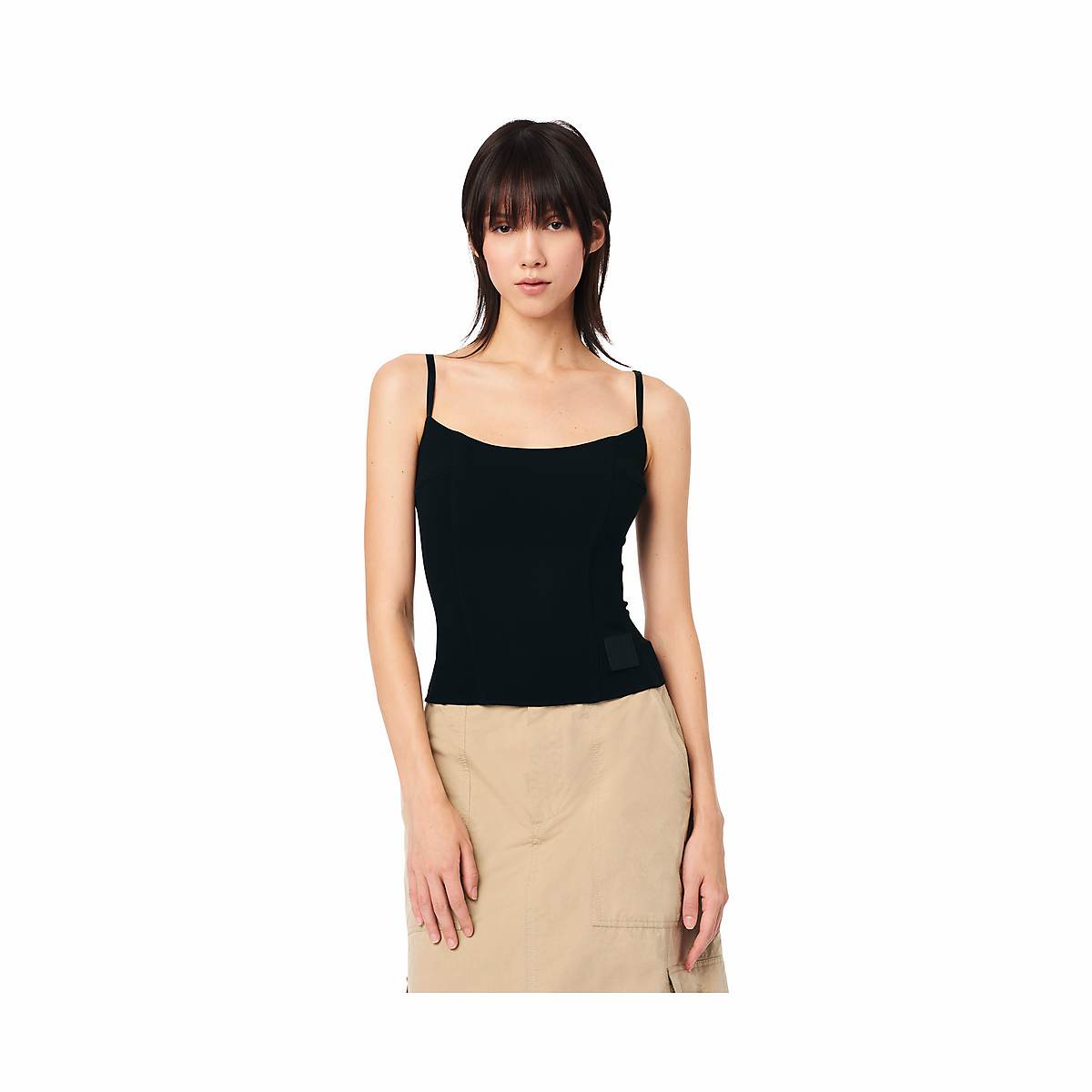 Women Marc Jacobs Structured Camisole Tops Black | UK MJ1630-U21