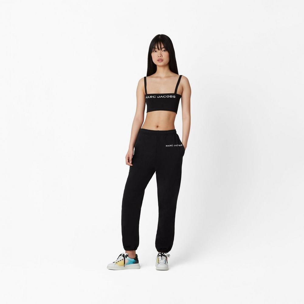 Women Marc Jacobs Sweatpant Pants Black | UK MJ7139-T78