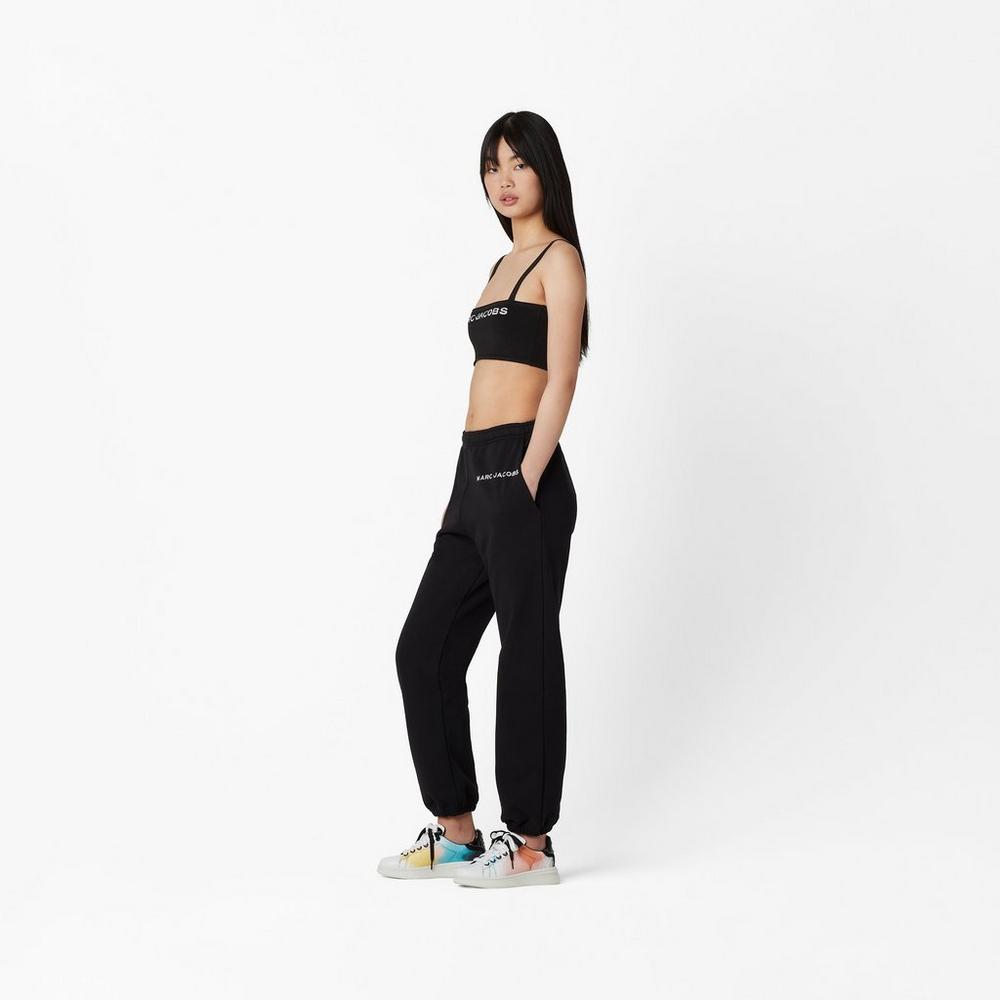 Women Marc Jacobs Sweatpant Pants Black | UK MJ7139-T78