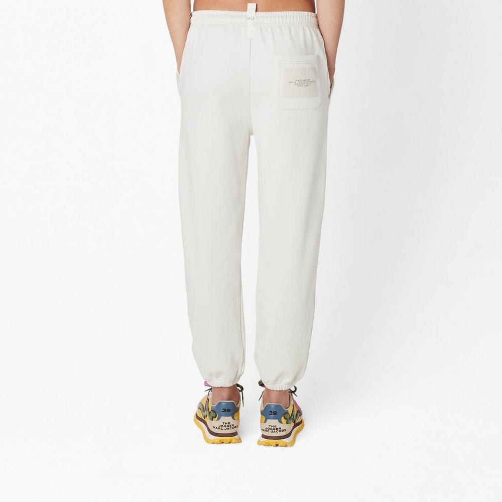 Women Marc Jacobs Sweatpant Pants White | UK MJ7895-Y80