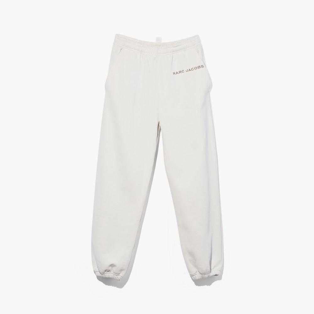 Women Marc Jacobs Sweatpant Pants White | UK MJ7895-Y80