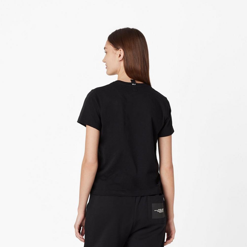 Women Marc Jacobs T-Shirt Black | UK MJ3820-U70