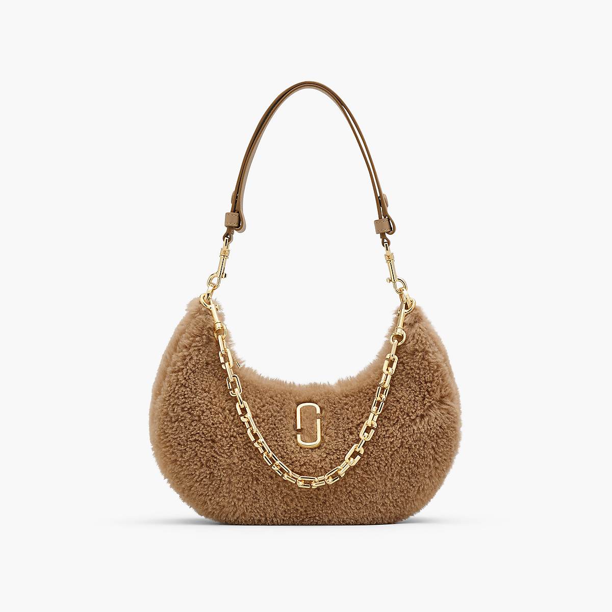 Women Marc Jacobs Teddy Curve Shoulder Bags Brown | UK MJ4210-P36