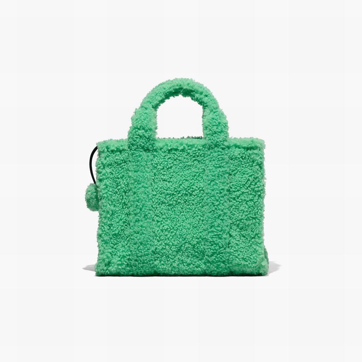 Women Marc Jacobs Teddy Medium Tote Bags Green | UK MJ9517-W78