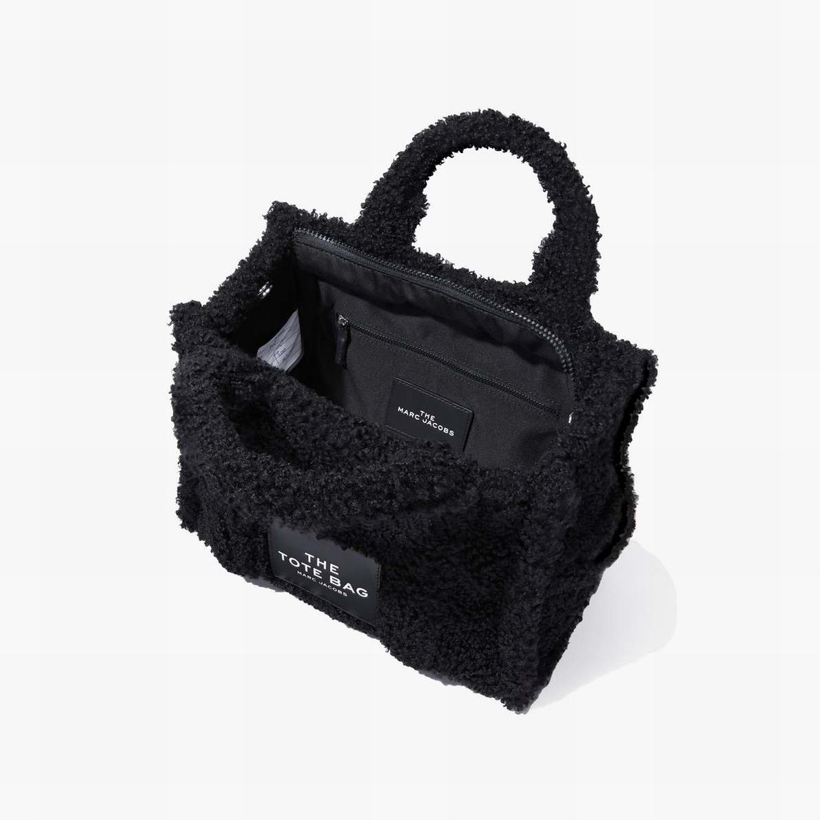 Women Marc Jacobs Teddy Medium Tote Bags Black | UK MJ7950-E15