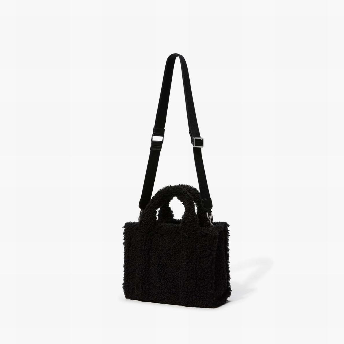 Women Marc Jacobs Teddy Mini Tote Bags Black | UK MJ1269-V87