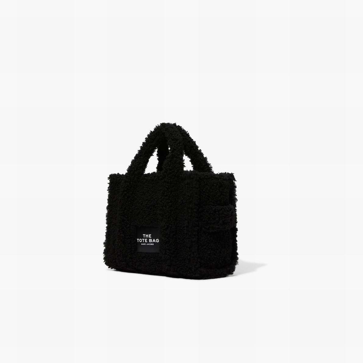 Women Marc Jacobs Teddy Mini Tote Bags Black | UK MJ1269-V87