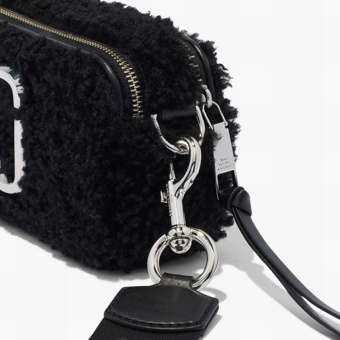 Women Marc Jacobs Teddy Snapshot Bags Black | UK MJ6570-B21