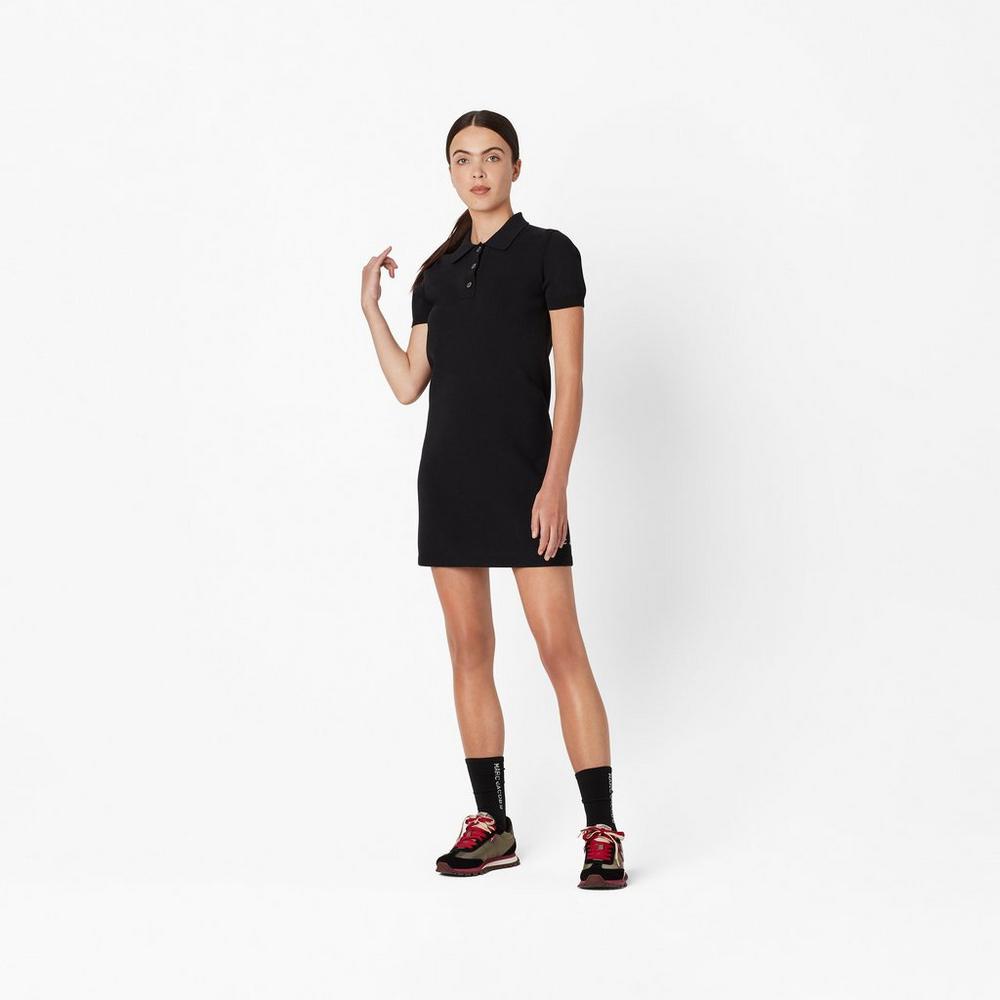 Women Marc Jacobs Tennis Dress Black | UK MJ1925-C23