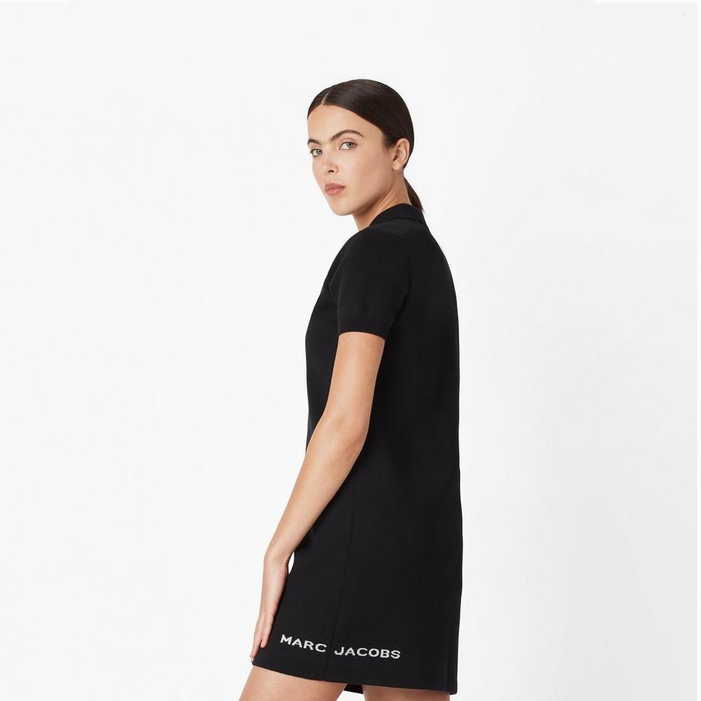 Women Marc Jacobs Tennis Dress Black | UK MJ1925-C23