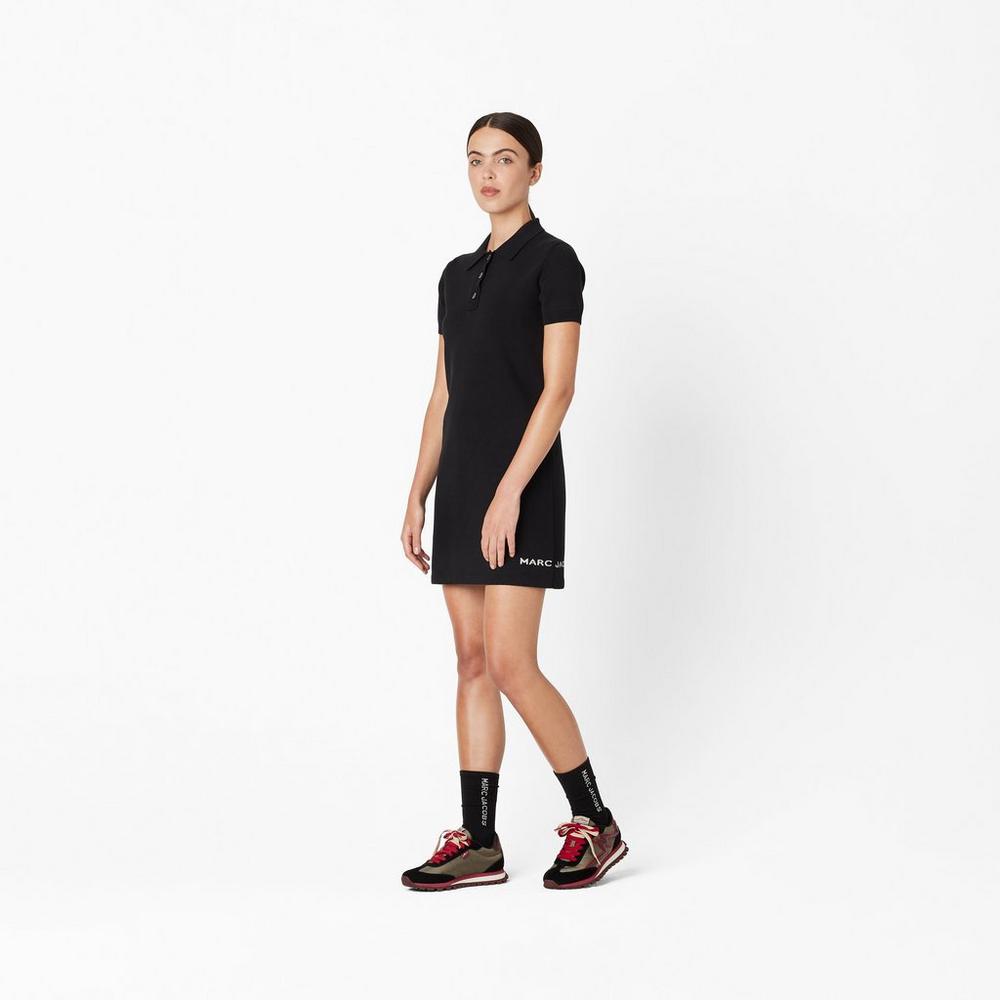 Women Marc Jacobs Tennis Dress Black | UK MJ1925-C23