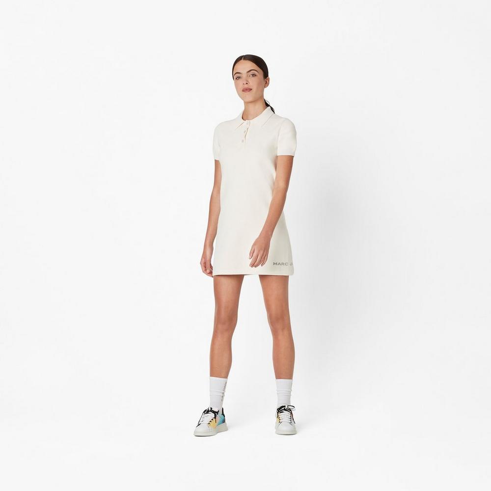 Women Marc Jacobs Tennis Dress White | UK MJ2507-X87