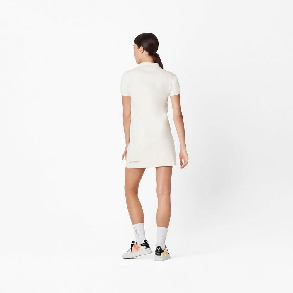 Women Marc Jacobs Tennis Dress White | UK MJ2507-X87